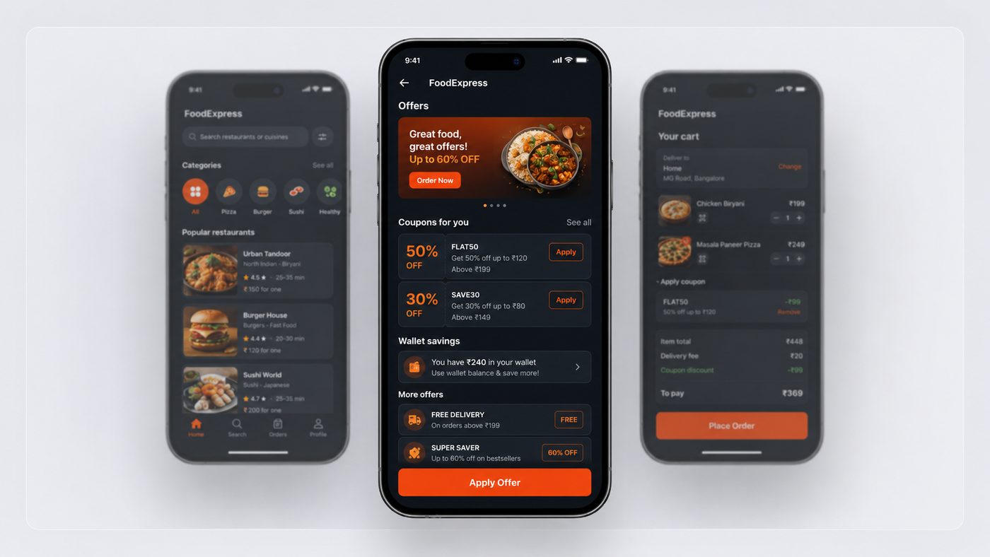 Live tracking screen