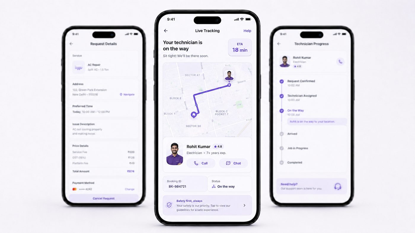 Pro & admin screen
