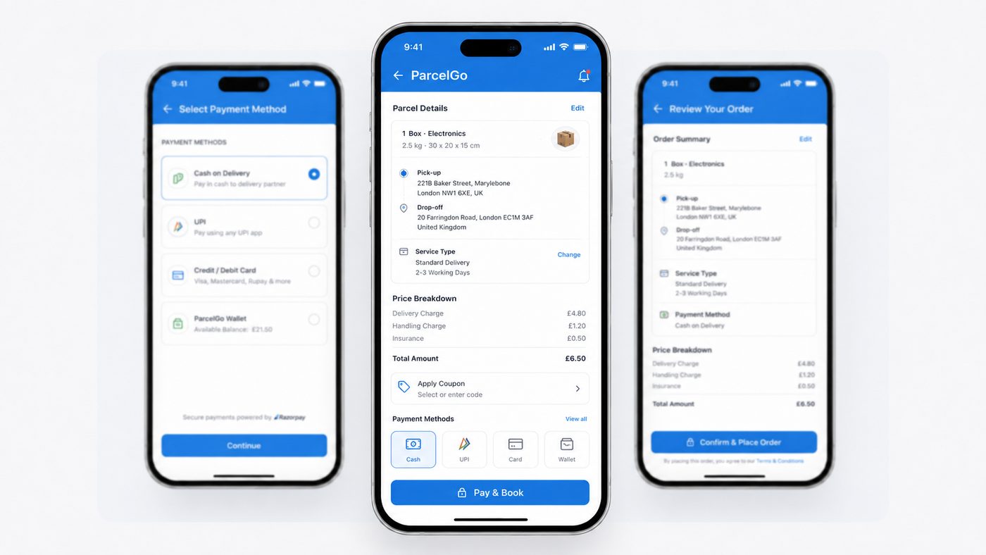 Confirm & pay screen