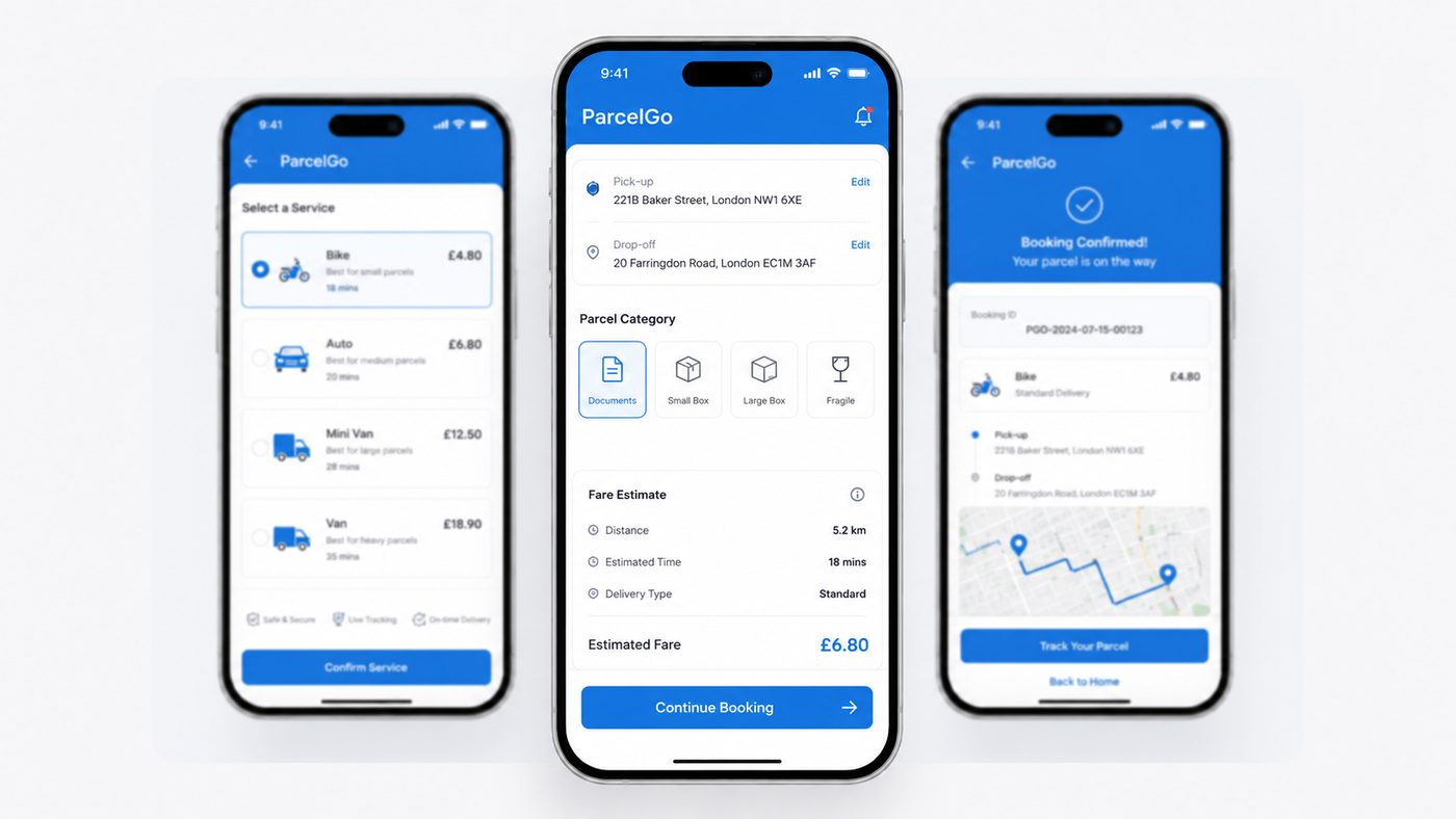 Proof of delivery screen